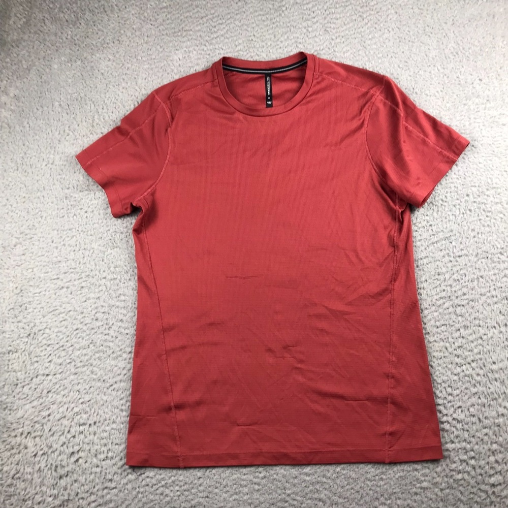 Ten Thousand Lightweight Shirt Mens‎ M Red Performance Mesh Short Sleeve *Flaw